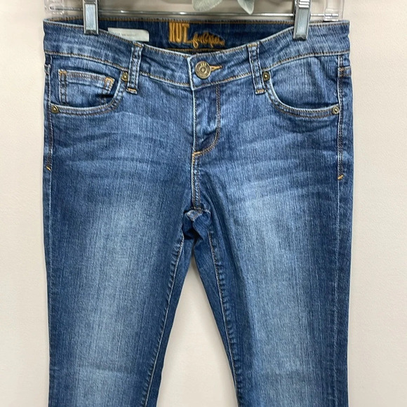 Kut From The Cloth Felicia Baby Bootcut Denim Jeans 2 - Picture 2 of 16